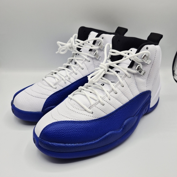 Air Jordan 12 Retro ‘Blueberry’ White Sneakers Mens Sizes CT8013-140 New No Lid